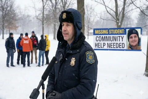 Sinh viên đại học Michigan mất tích giữa bão tuyết, cảnh sát kêu gọi cộng đồng hỗ trợ tìm kiếm
