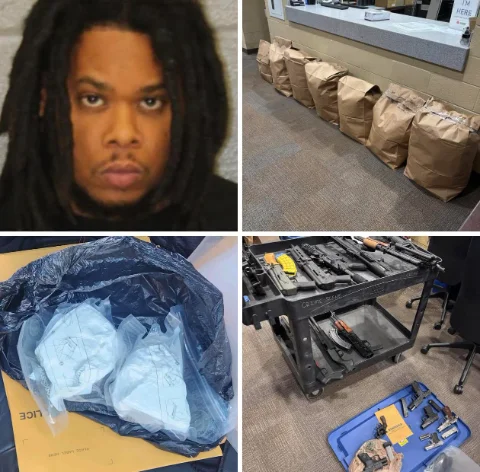 Incautadas 77 libras de drogas y 18 armas en una importante operación en Charlotte