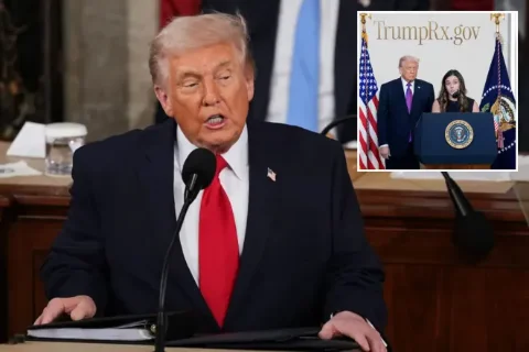 Presidente Trump enfatiza la reducción de precios de medicamentos y presenta al primer cliente de la plataforma TrumpRx en el Discurso del Estado de la Unión 2026